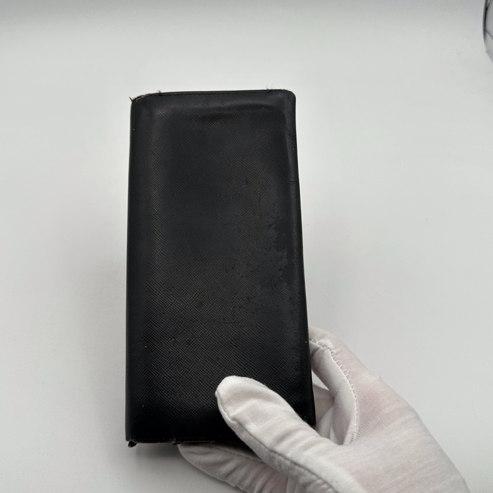 Prada Long Black Saffiano Leather Wallet - Picture 13 of 14